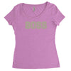 boss funny Women's Triblend Scoop T-shirt