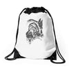 wolf princess warrior Drawstring Bags