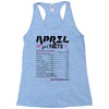 April Girl Facts Taurus Racerback Tank