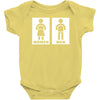 restroom sign sticker vinyl decal Baby Onesie