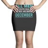 all men are created equal but the best are born in december Mini Skirts