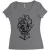octopus Women's Triblend Scoop T-shirt