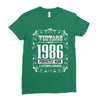 vintage made in 1986 perfectly aged a living legend Ladies Fitted T-Shirt