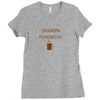 Grandpa Powered by coffee Ladies Fitted T-Shirt