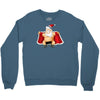 funny flashing naked nude christmas santa claus Crewneck Sweatshirt