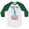 birthday troll sister 3/4 Sleeve Shirt