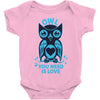 owl you need is love Baby Onesie