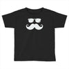 hipster glasses and moustache Toddler T-shirt
