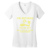 i'm retired Women's V-Neck T-Shirt