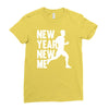 new year, new me running fitness Ladies Fitted T-Shirt