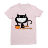 happy halloween Ladies Fitted T-Shirt