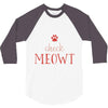 CHECK MEOWT CAT 3/4 Sleeve Shirt