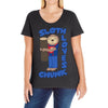 sloth loves chunk Ladies Curvy T-Shirt