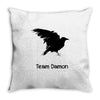 team damon salvatore (4) Throw Pillow