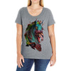 zombie horse new Ladies Curvy T-Shirt