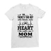 There's This Boy Who Stole My Heart He Calls Me Mom Ladies Fitted T-Shirt