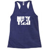 muay thai mma gym sport gym train Racerback Tank