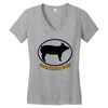 hog show family Women's V-Neck T-Shirt