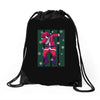 santa claus dabbing Drawstring Bags