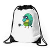 philbert before coffee Drawstring Bags