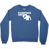 pump gym training bodybuilding workout keepfit weightlifting Crewneck Sweatshirt