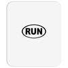 basic running oval Mousepad