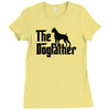 the dogfather boxer Ladies Fitted T-Shirt