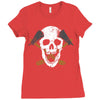 skull axe Ladies Fitted T-Shirt