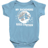 my dachshund rides shotgun Baby Bodysuit