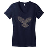 dove typography Women's V-Neck T-Shirt