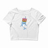 narwhal donuts kawaii cute unicorn harajuku sweet cool awesome Crop Top