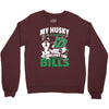 my husky is in charge! Crewneck Sweatshirt