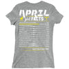 April Girl Facts Aries Ladies Fitted T-Shirt