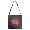 may your christmas be merry &amp; bright Adjustable Strap Totes