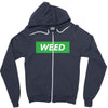 Weed Hypebeast Zipper Hoodie