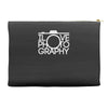 i love photography best trending Accessory Pouches
