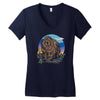 polygon bear graphic Women's V-Neck T-Shirt