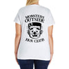 monsters outside fan club back Ladies Curvy T-Shirt