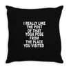yoga pose post Throw Pillow