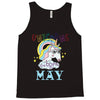 unicorns are born in may cute unicorn Tank Top