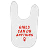 Girls Can Do Anything Baby Bibs