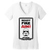 ready fire aim Women's V-Neck T-Shirt