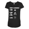 today's beer schedule cycling 6am Maternity Scoop Neck T-shirt