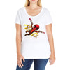 pew pew deadpool Ladies Curvy T-Shirt