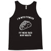 fitness fit taco in my mouth funny food eating healthy exercise gym Tank Top