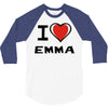 i love emma 3/4 Sleeve Shirt