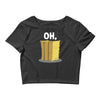 oh hay oh hey girl boy funny pun Crop Top