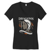 dragons are a girl's best frien Women's V-Neck T-Shirt