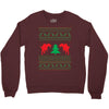 ugly sweater dinosour Crewneck Sweatshirt