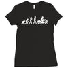 evolution of man Ladies Fitted T-Shirt